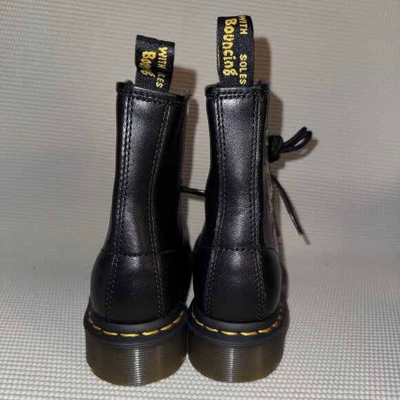Dr. Martens 1460 Vonda II Floral Embroidered Black Leather Combat Boots Women 6 - Picture 3 of 8
